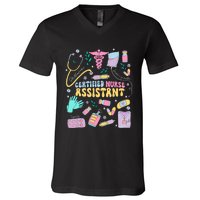 Cna Certified Nursing Assistant Funny Nurse Cna Life Costume V-Neck T-Shirt