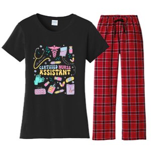 Cna Certified Nursing Assistant Funny Nurse Cna Life Costume Women's Flannel Pajama Set