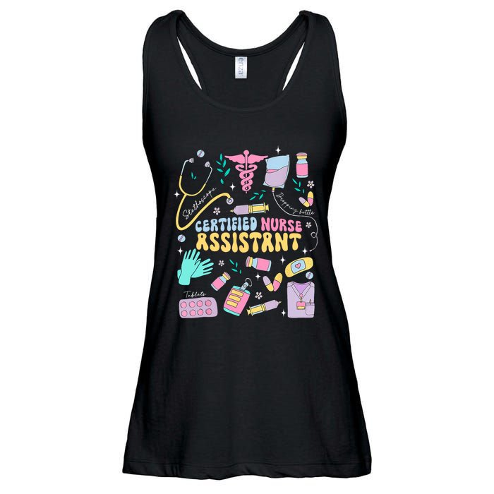 Cna Certified Nursing Assistant Funny Nurse Cna Life Costume Ladies Essential Flowy Tank