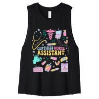 Cna Certified Nursing Assistant Funny Nurse Cna Life Costume Women's Racerback Cropped Tank