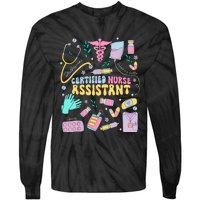 Cna Certified Nursing Assistant Funny Nurse Cna Life Costume Tie-Dye Long Sleeve Shirt