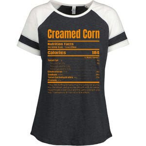 Creamed Corn Nutrition Facts Funny Thanksgiving Costume Enza Ladies Jersey Colorblock Tee