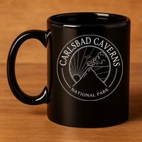 Carlsbad Caverns New Mexico National Park Logo Travel Gift 11oz C Handle Ceramic Mug