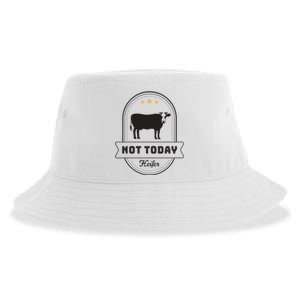 Capsule Cow Not Today Heifer Stars Funny Cute Meaningful Gift Sustainable Bucket Hat