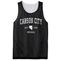 Carson City Nevada Nv Vintage Athletic Sports Mesh Reversible Basketball Jersey Tank