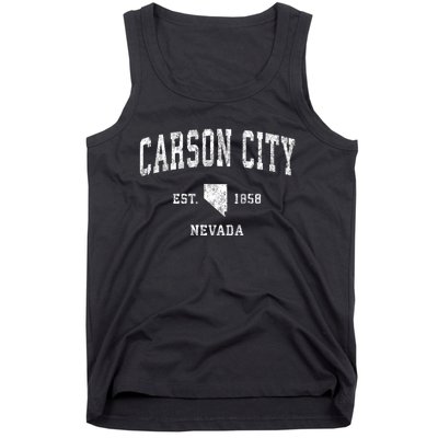 Carson City Nevada Nv Vintage Athletic Sports Tank Top