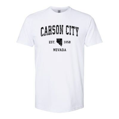 Carson City Nevada Nv Vintage Athletic Sports Softstyle CVC T-Shirt