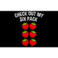 Cute Check Out My Six Pack Art Strawberry Lover Bumper Sticker