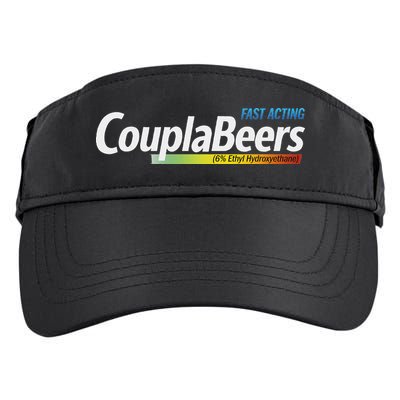 Couplabeers Couple Of Beers  Adult Drive Performance Visor