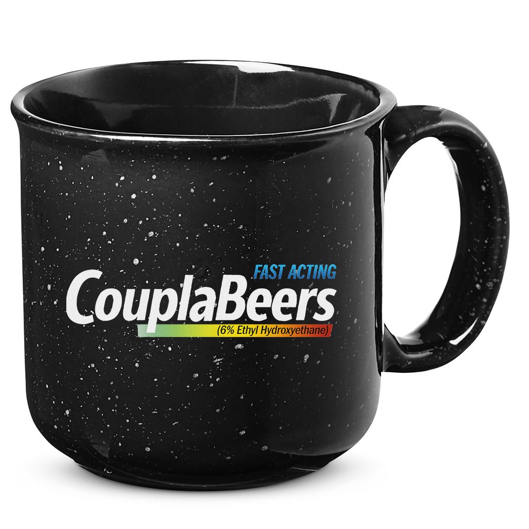 Couplabeers Couple Of Beers  15oz Campfire Ceramic Mug