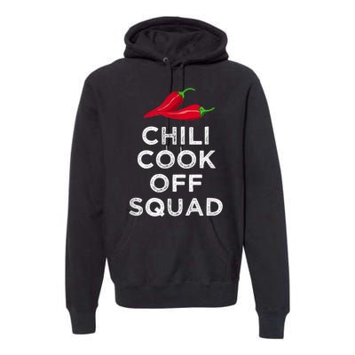 Chili Cook Off Squad Chili Contest Matching Team Premium Hoodie