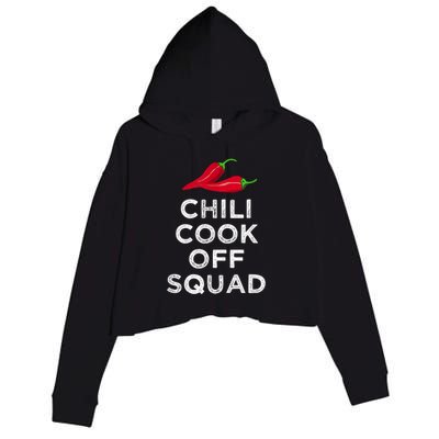 Chili Cook Off Squad Chili Contest Matching Team Crop Fleece Hoodie