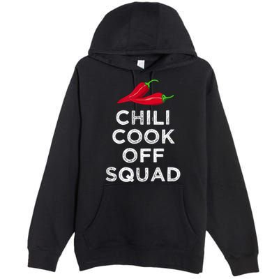 Chili Cook Off Squad Chili Contest Matching Team Premium Pullover Hoodie