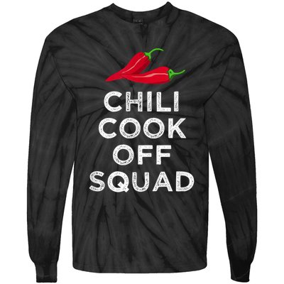 Chili Cook Off Squad Chili Contest Matching Team Tie-Dye Long Sleeve Shirt