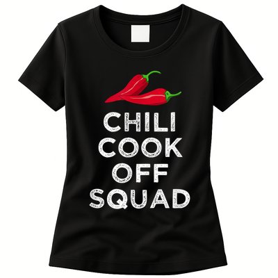 Chili Cook Off Squad Chili Contest Matching Team Womens T-Shirt