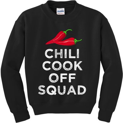 Chili Cook Off Squad Chili Contest Matching Team Kids Sweatshirt