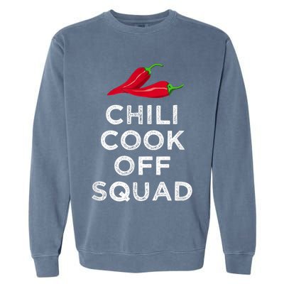 Chili Cook Off Squad Chili Contest Matching Team Garment-Dyed Sweatshirt