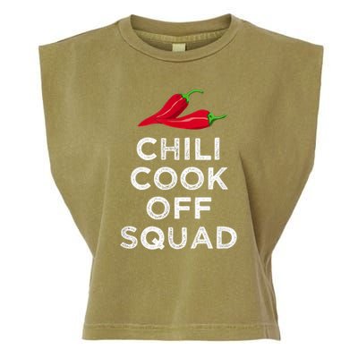 Chili Cook Off Squad Chili Contest Matching Team Garment-Dyed Women's Muscle Tee