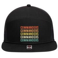 Commanders 7 Panel Mesh Trucker Snapback Hat