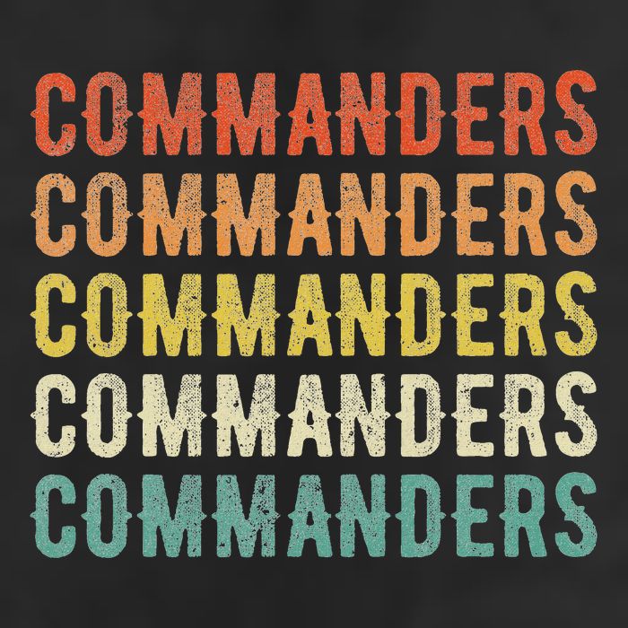 Commanders 7 Panel Mesh Trucker Snapback Hat