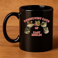 Communist Cats Of East Berlin 11oz C Handle Ceramic Mug