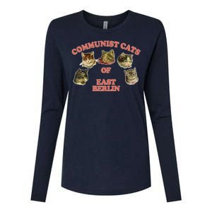 Communist Cats Of East Berlin Womens Cotton Relaxed Long Sleeve T-Shirt