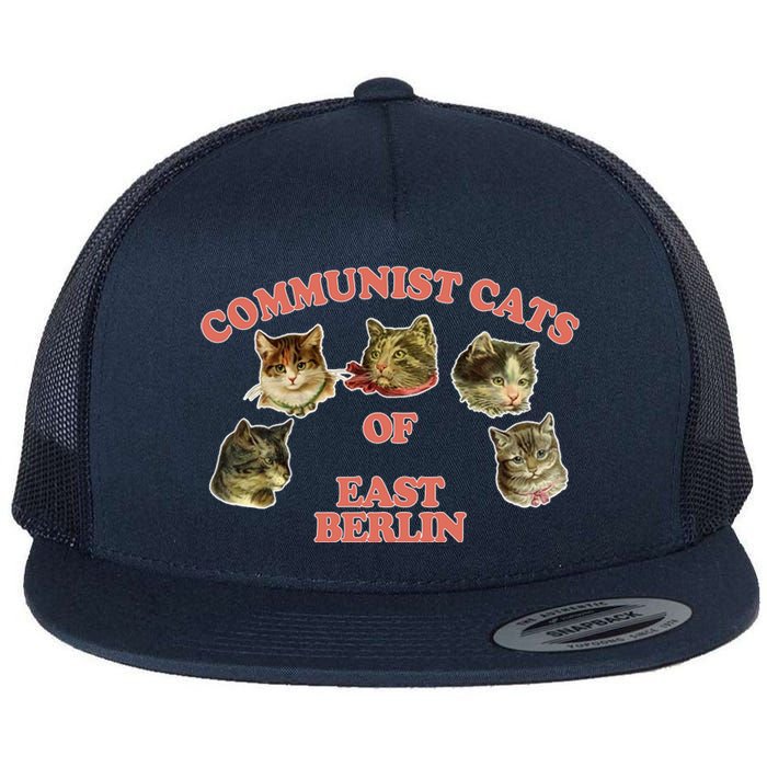 Communist Cats Of East Berlin Flat Bill Trucker Hat