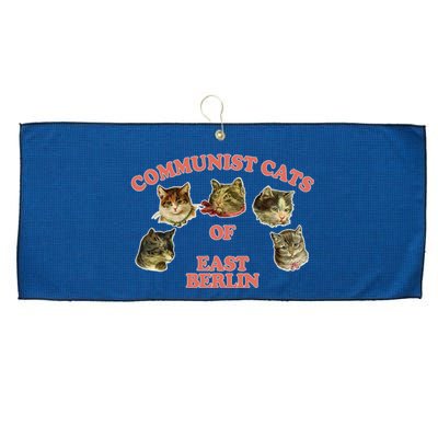 Communist Cats Of East Berlin Large Microfiber Waffle Golf Towel