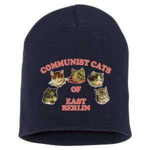 Communist Cats Of East Berlin Short Acrylic Beanie