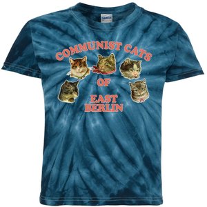 Communist Cats Of East Berlin Kids Tie-Dye T-Shirt