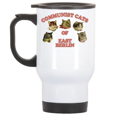 Communist Cats Of East Berlin Stainless Steel Travel Mug