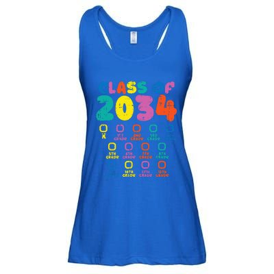 Colorful Class Of 2034 Grow With Me Checklist Graduation Ladies Essential Flowy Tank