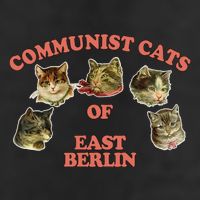 Communist Cats Of East Berlin Garment-Dyed Heavyweight T-Shirt