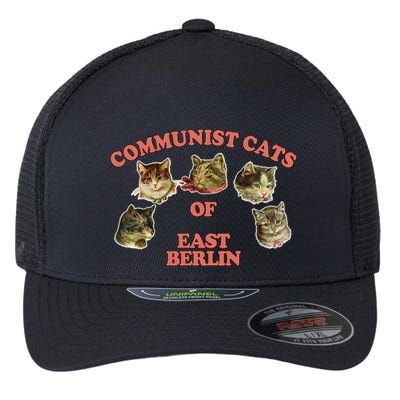 Communist Cats Of East Berlin Flexfit Unipanel Trucker Cap