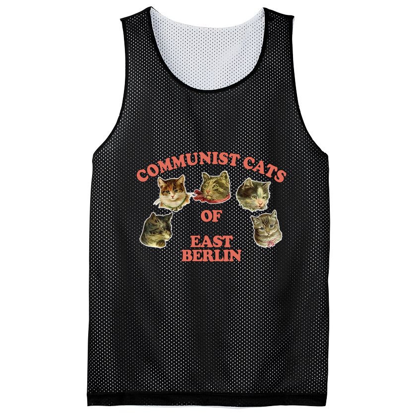 Communist Cats Of East Berlin Mesh Reversible Basketball Jersey Tank