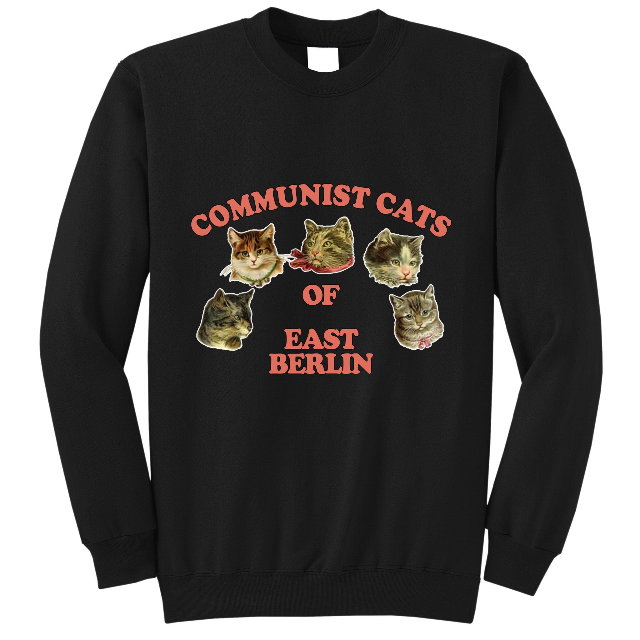 Communist Cats Of East Berlin Tall Sweatshirt