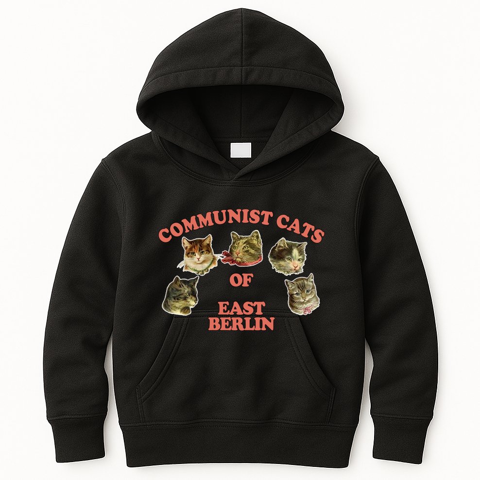 Communist Cats Of East Berlin Kids Hoodie