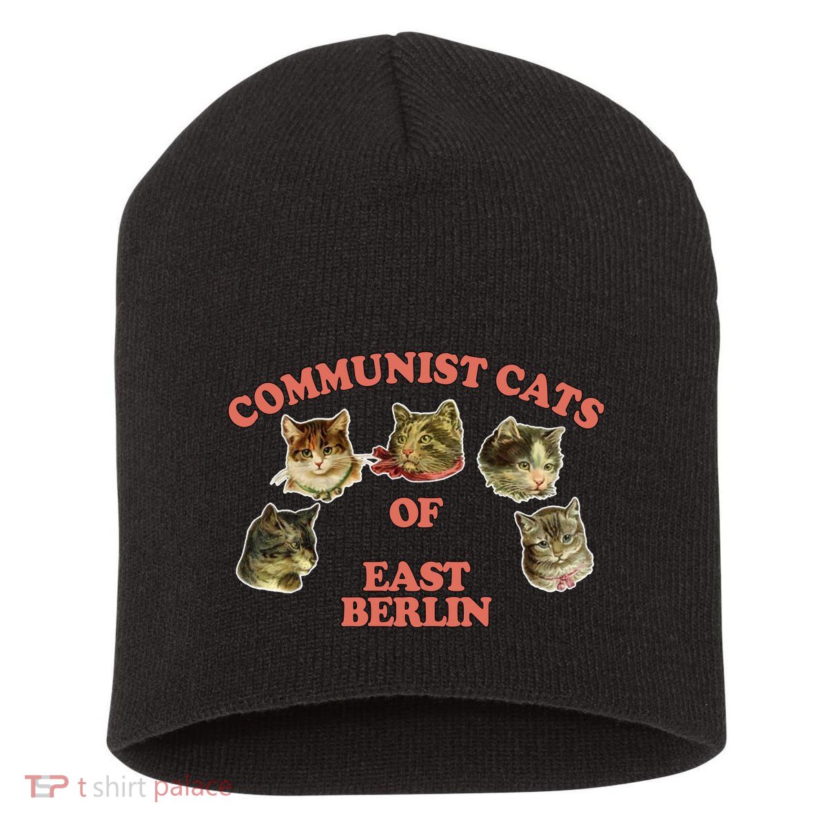 Communist Cats Of East Berlin Short Acrylic Beanie