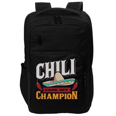 Chili Cook Off Champion Cooking Competition Team Award Impact Tech Backpack