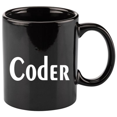 Coder 11oz C Handle Ceramic Mug