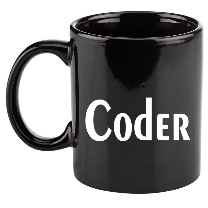 Coder 11oz C Handle Ceramic Mug