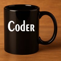 Coder 11oz C Handle Ceramic Mug