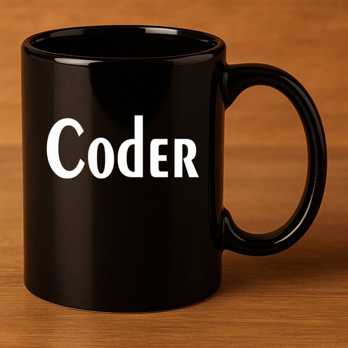 Coder 11oz C Handle Ceramic Mug