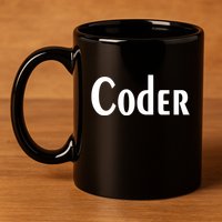 Coder 11oz C Handle Ceramic Mug