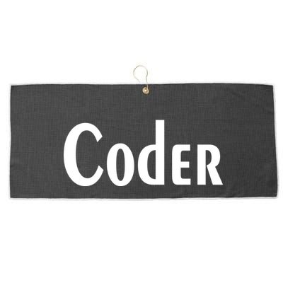 Coder Large Microfiber Waffle Golf Towel