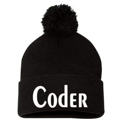 Coder Pom Pom 12in Knit Beanie