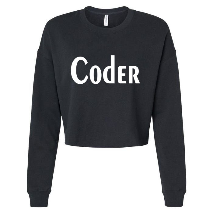 Coder Cropped Pullover Crew