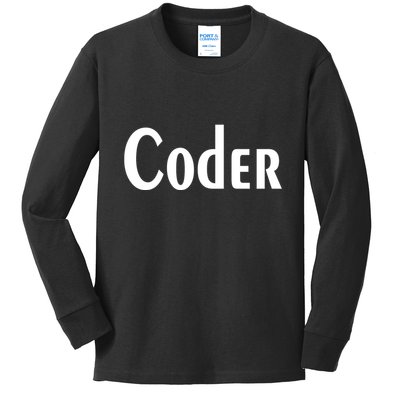 Coder Kids Long Sleeve Shirt