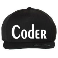 Coder Wool Snapback Cap