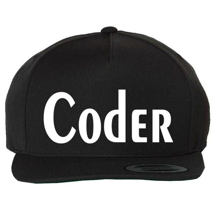 Coder Wool Snapback Cap